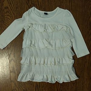 Baby Gap Ivory top long sleeve 12-18 mth girl